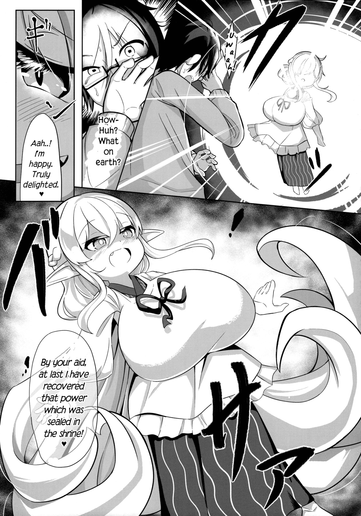 Hentai Manga Comic-Getting Squeezed Dry By a Big Breasted Oppai Loli Youkai-Read-8